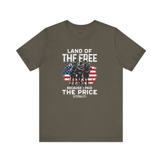 Land Of The Free Because I Paid The Price T-Shirts