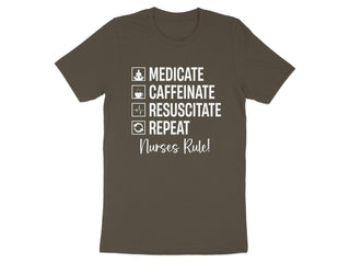 Medicate Caffeinate Resuscitate Repeat Nurses Rule product type