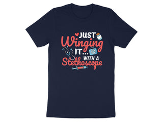 Just Winging It With A Stethoscope T-shirt product