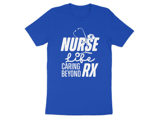 Nurse Life Caring Beyond RX Graphic T-Shirt product