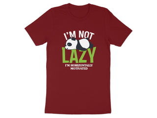 I'm Not Lazy Horizontally Motivated TShirt product type