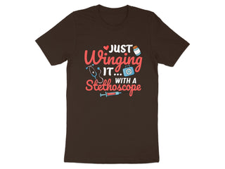 Just Winging It With A Stethoscope T-shirt product