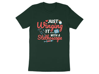 Just Winging It with a Stethoscope T-shirt product