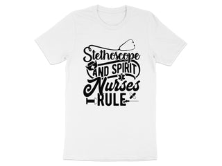 Stethoscope and Spirit Nurses Rule T-shirt product type