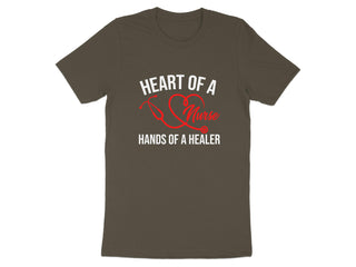 Heart of a Nurse Hands of a Healer T-shirt product