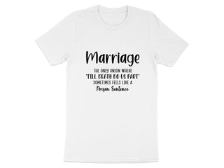Marriage Funny Quote Till Death Do Us Part T Shirt product