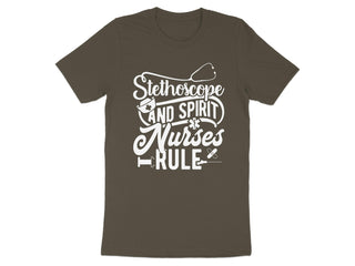 Stethoscope and Spirit Nurses Rule T-Shirt product