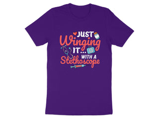 Just Winging It With A Stethoscope T-shirt product type