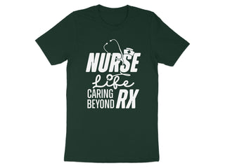 Nurse Life Caring Beyond RX Graphic TShirt product type