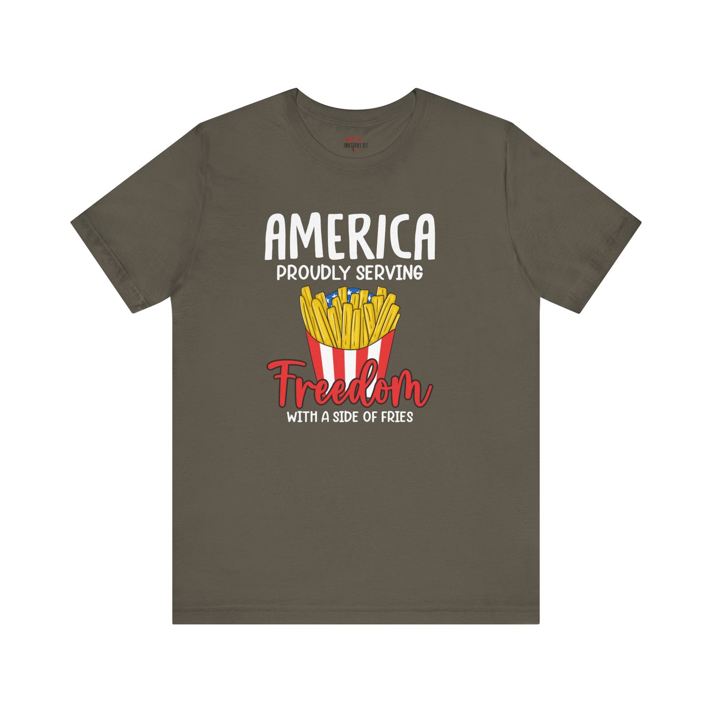 Freedom with Fries – Sarcastic Patriotism T-Shirt