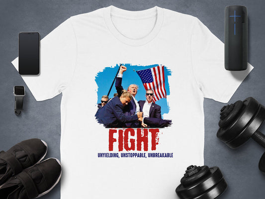 Shield of Strength – Trump 2024 Fight T-Shirt