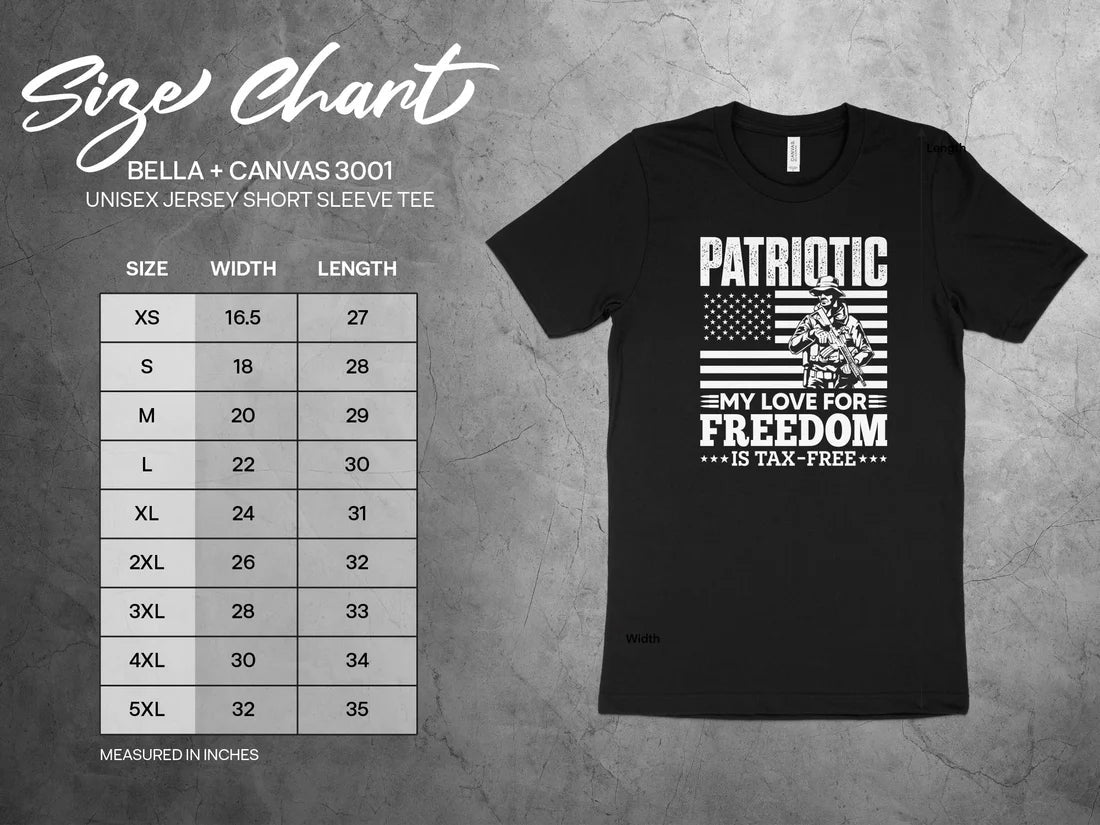 Patriotic My Love for Freedom is Tax-Free T-Shirts