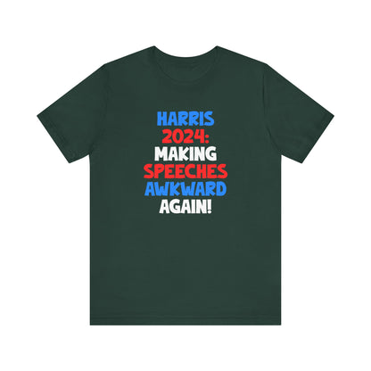 Harris 2024 - Awkward Making speeches T-shirt