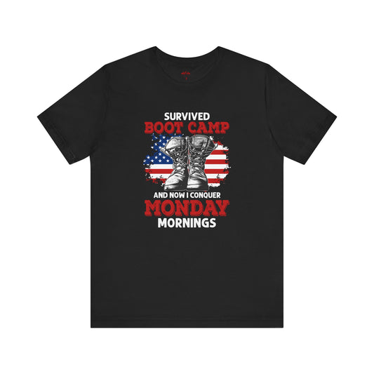 BOOT CAMP MONDAY Patriotic T-Shirts for the brave