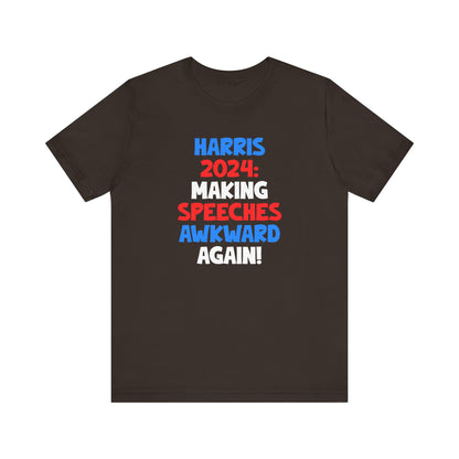 Harris 2024 - Awkward Making speeches T-shirt