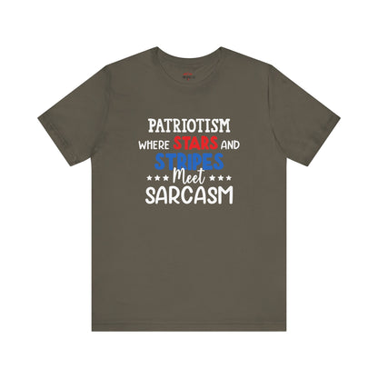 Stars, Stripes, and Sarcasm – Patriotic T-Shirt