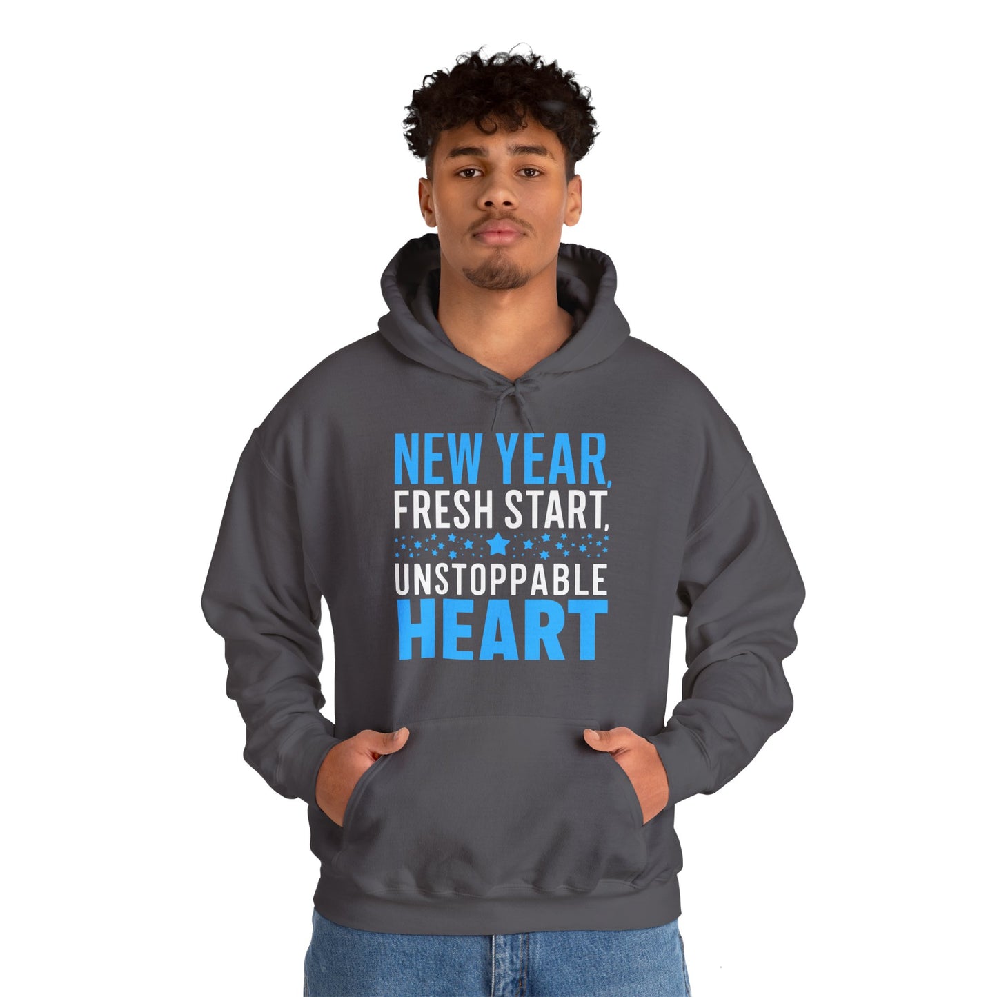 💙 New Year, Fresh Start, Unstoppable Heart Hoodie for 2025 💙