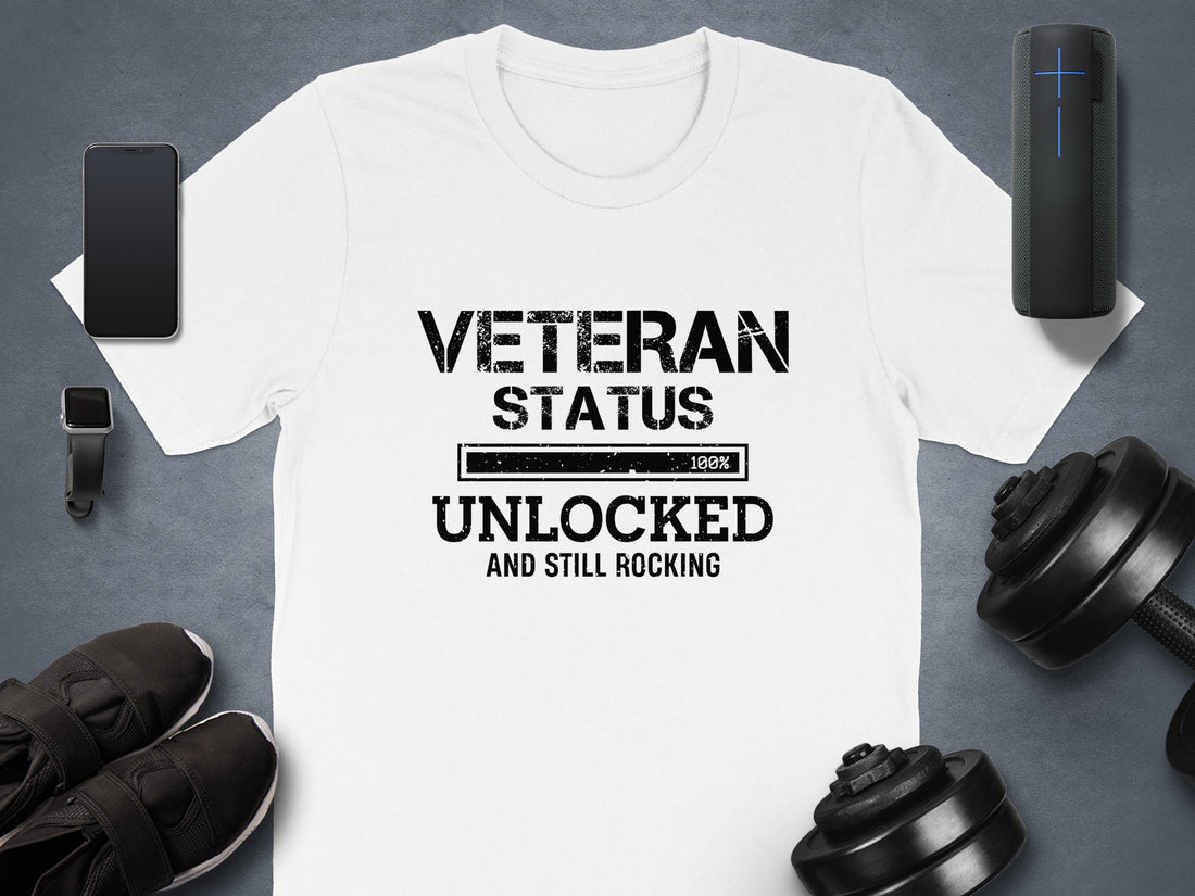 Veteran Status Unlocked And Still Rocking T-Shirts